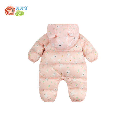 贝贝怡冬季婴幼儿保暖可爱连体衣连帽防风羽绒哈衣ZB4DL005 商品图9