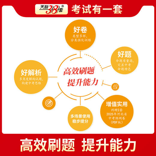 天利38套 2025河北中考试题精选 语文 数学 英语 物理 化学 历史 道德与法治 生物 地理 商品图11