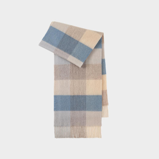 秋冬季【韩版羊毛围巾】高级百搭加长款 简约女士格子冬季爆款百搭男士围脖 商品图8