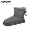 EVERAU蝴蝶结短靴雪地靴皮毛一体防滑防泼水女鞋EA3005 商品缩略图10