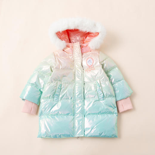 迪士尼Disney儿童冬款保暖童装女童羽绒外套224DS0828 商品图6