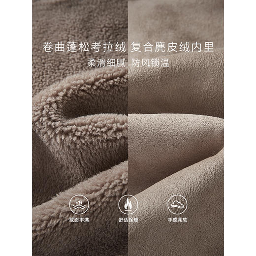 【年货节】熙世界2025冬季新款考拉绒皮草外套女短款毛绒保暖上衣皮毛一体 商品图3