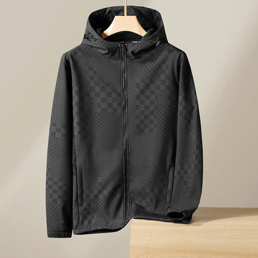 【Q】【加绒】【新款DPF】大依优型大码薄绒外套男宽松加肥加大码上衣男士胖子休闲商务夹克 商品图4