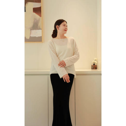 【抖音专属】羊绒衫（24815111白色） 商品图4