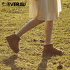 EVERAU羊皮毛一体雪地靴女冬季新款防水防滑短筒厚底短靴 EA3143 商品缩略图1