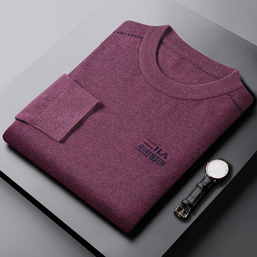 【100%羊毛】【新款DDS】大依优型大码男装羊毛衫圆领毛衣针织衫休闲加肥加大男士胖子大码内搭上衣 商品图12