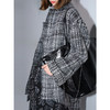 COCOBELLA[MIU系穿搭]毛绒格纹羊毛大衣女秋冬毛呢外套WL3005 商品缩略图1