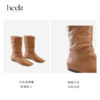 heelz设计师手工鞋履 ｜自在平底羊皮堆堆靴1公分 商品缩略图3