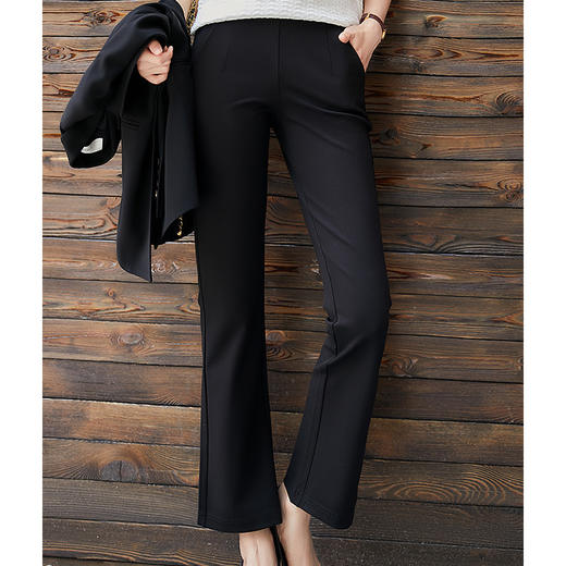 【高货ayts】全新升级【铂金会员174/天猫229/差价55】(42626) 洛诗琳24新款珠链腰头弹力休闲裤工装裤女士高级感阔腿长裤 商品图2