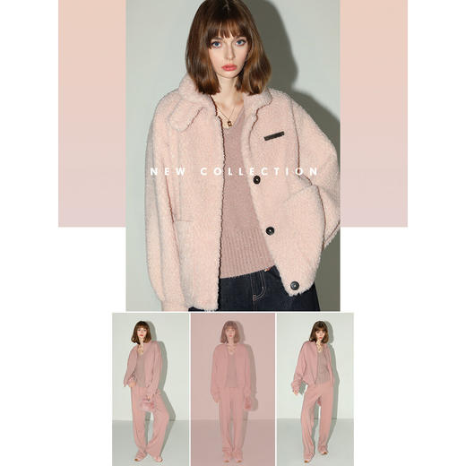 COCOBELLA[璀璨星河]细闪亮片蓬松软糯毛衣V领针织衫MZ3109 商品图6