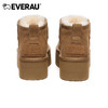 EVERAU高级休闲慵懒感秋冬超低筒厚底女款雪地靴EA3155 商品缩略图4