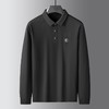 【新款DK】大依优型大码长袖Polo衫锦氨无痕翻领男士加肥加大休闲大码男装宽松长袖体恤上衣 商品缩略图3