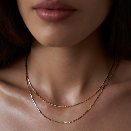 北京仓｜Lili Claspe-Lucy-纤细 金色 蛇骨链 项链［美国设计师］ 商品图2