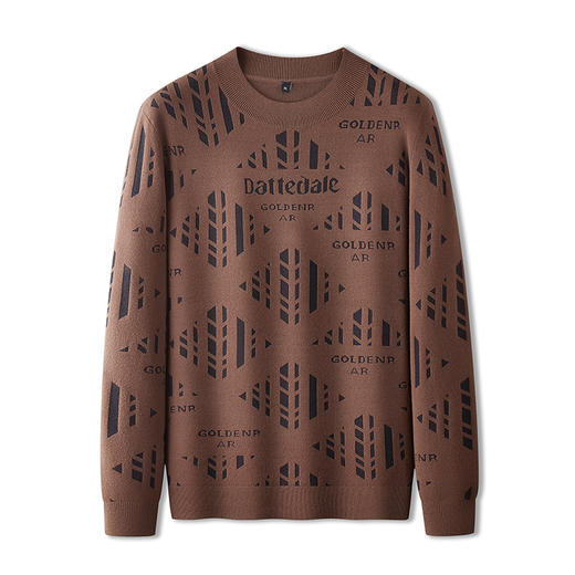 【新款DPF】大依优型大码毛衣针织衫毛衫休闲加肥加大男士胖子大码内搭上衣潮款打底衫 商品图5