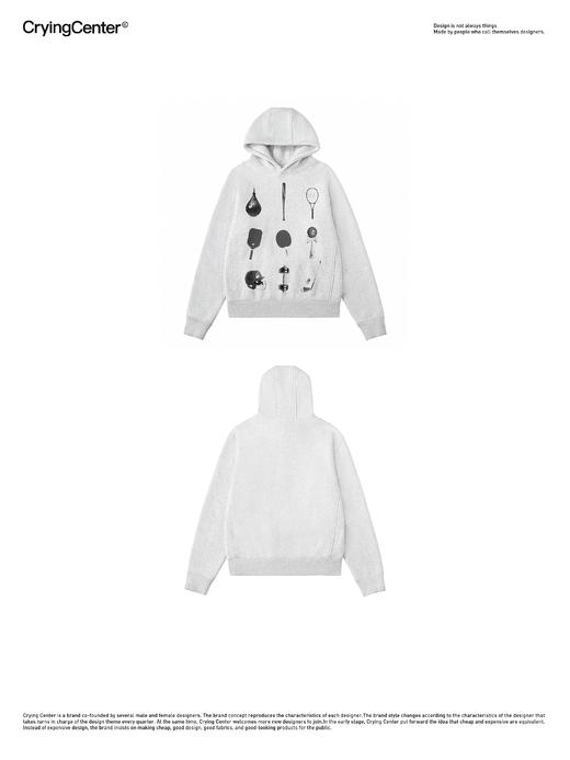 CryingCenter 运动器材连帽卫衣 哭喊中心 商品图3