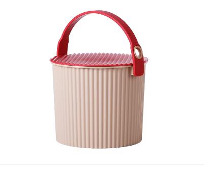 炫彩多功能收纳桶 淡黄色 8L 商品图0