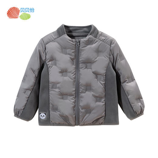 贝贝怡冬季儿童轻盈保暖羽绒服男女童时尚撞色外套ZB4DS001 商品图10