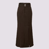 法式复古感深棕色鱼尾半裙2024秋冬半身裙 商品缩略图4