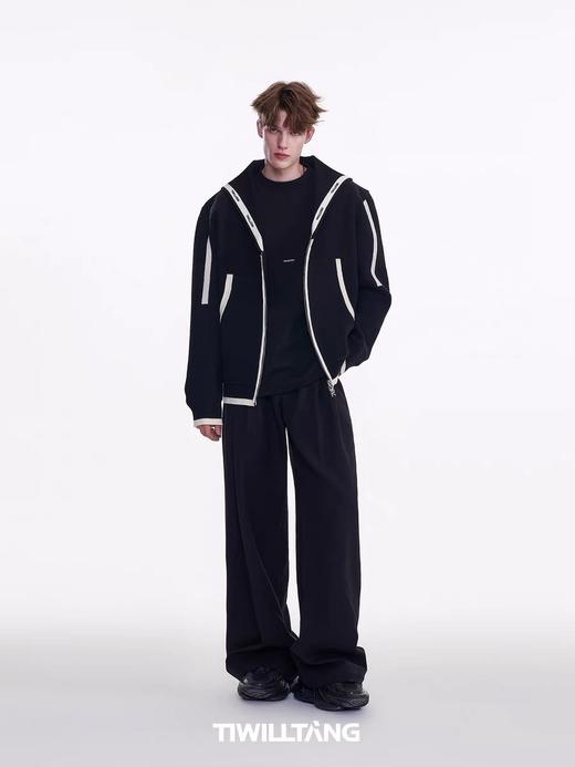 TIWILLTANG启世录“绣迹恒御”海军领拉链开衫 商品图4