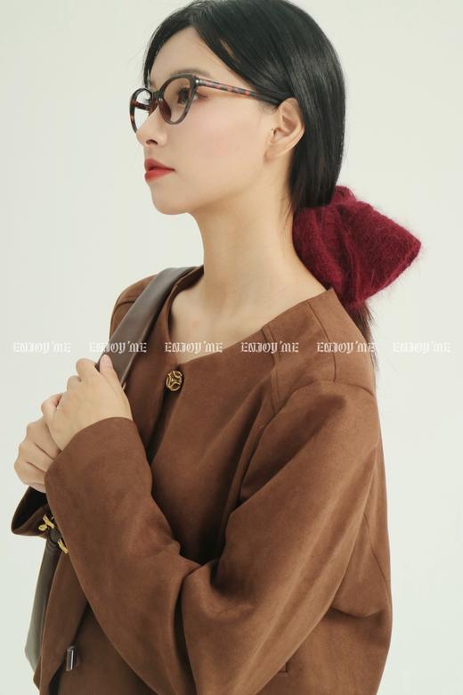 【门店同款】ENJOY秋季时光回廊丝巾复古短外套 159405018 商品图7