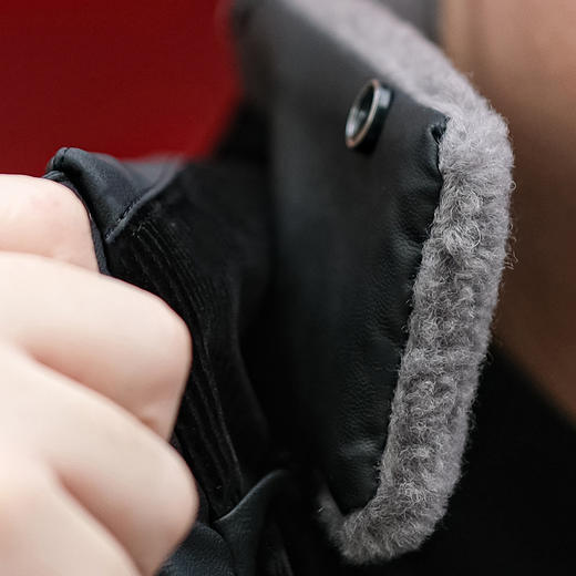 【皮羽绒】【新款DTX】大依优型大码羽绒服皮夹克PU外套加肥加大肥佬休闲上衣男士胖子秋冬 商品图11