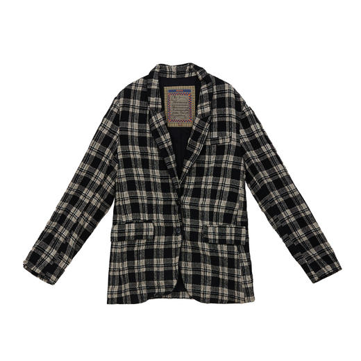 谜底西装呢子大衣女2024冬季新品简洁利落宽松西服外套244GD1653 商品图4