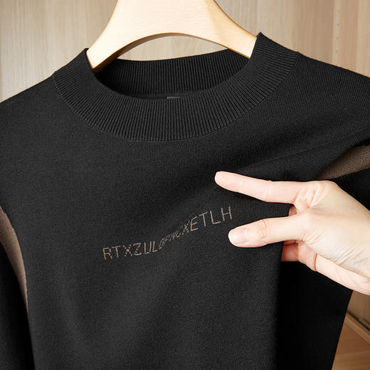 【新款DPF】大依优型大码毛衣针织衫毛衫休闲加肥加大男士胖子大码内搭上衣打底衫 商品图1