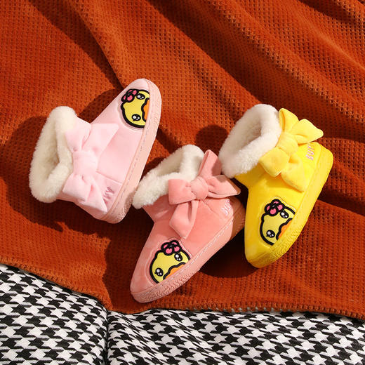 B.Duck小黄鸭儿童家居棉靴冬季女童卡通防滑保暖靴子 B4210910 商品图0