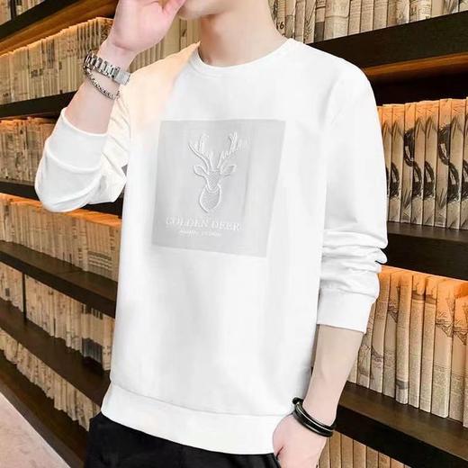 新款卫衣男春秋男士长袖T恤圆领套头休闲打底衫青年学生潮流上衣学生秋季新款卫衣男长袖体恤衫 商品图1