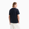 EMPORIO ARMANI 阿玛尼 男士ASV 莱赛尔纤维混纺平纹针织徽标领圆领短袖T恤 蓝色 6D1T95 1JOSZ 0920 商品缩略图2