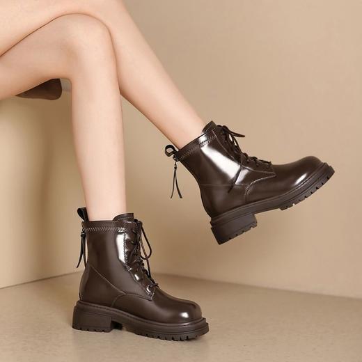 ZHR则则时尚甜酷经典马丁靴短靴女2024新款百搭复古靴子简约女鞋 商品图9