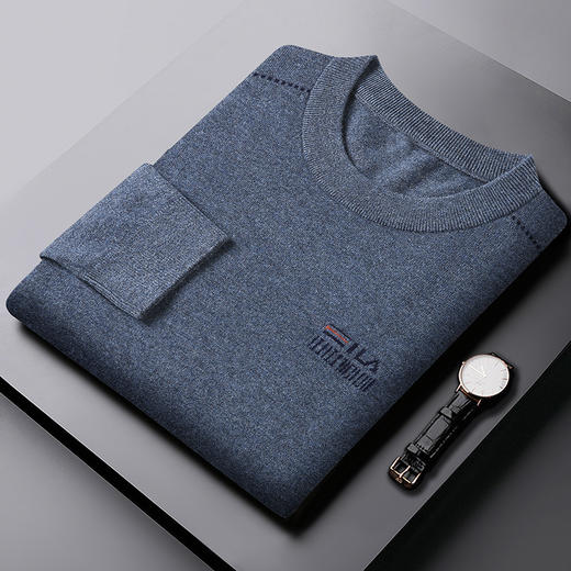 【100%羊毛】【新款DDS】大依优型大码男装羊毛衫圆领毛衣针织衫休闲加肥加大男士胖子大码内搭上衣 商品图10