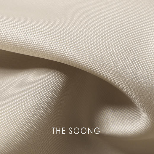THESOONG"旧时米兰"极简365克卡其色长款风衣外套HBWT5251 商品图4