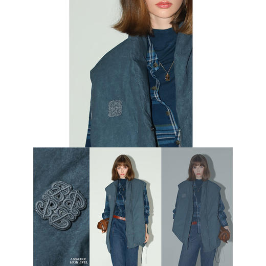 COCOBELLA[可溯源安心羽绒]90白鸭绒马夹秋冬炒色上衣WS3006 商品图2