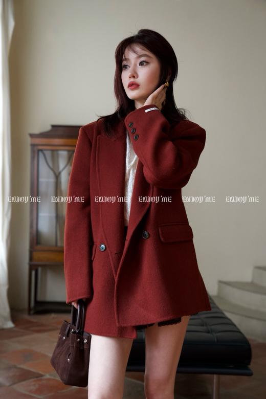 【门店同款】ENJOY冬季柔韧与共落日逃跑西装大衣 159495025 商品图0