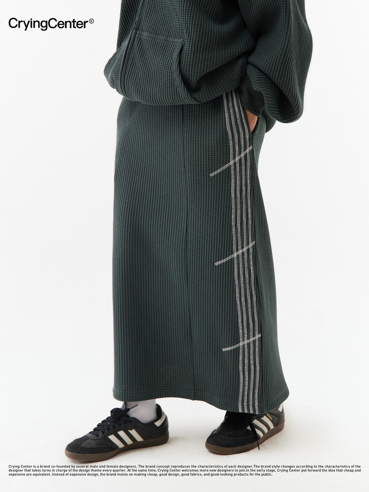 CryingCenter 华夫格轻松半身裙 哭喊中心