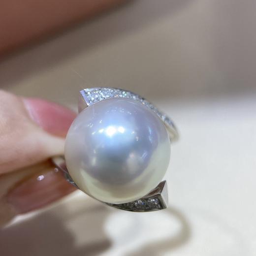 12-13mm澳白珍珠戒指 商品图0