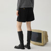 谜底A型短裤女2024冬季新品极简风高腰百搭合体直筒短裤244MK1688 商品缩略图2
