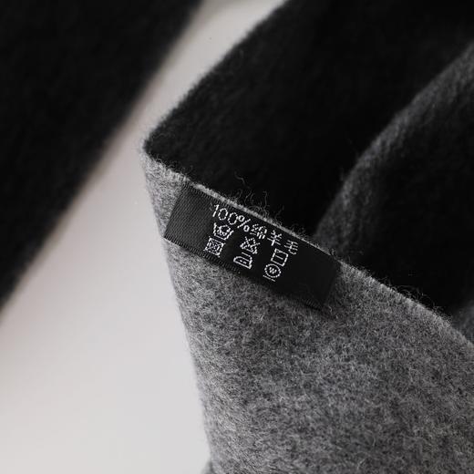 【纯色羊毛围巾】百搭秋冬围脖 加厚保暖披肩 简约流苏红围巾 商品图2