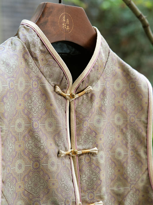 盛唐牡丹| 真丝重缎宋锦双面穿马甲[特价品] 商品图6