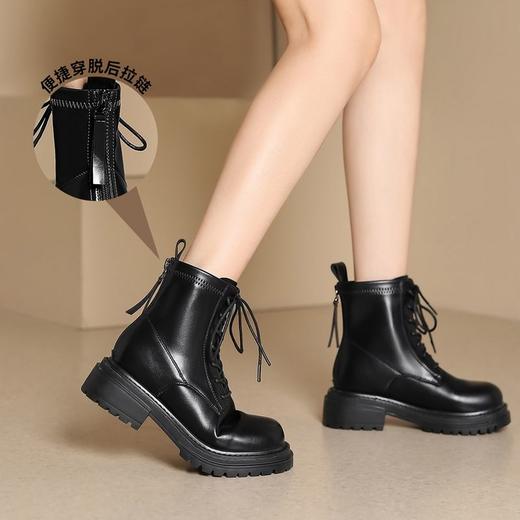 ZHR则则时尚甜酷经典马丁靴短靴女2024新款百搭复古靴子简约女鞋 商品图5