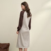 西遇长袖卫衣连衣裙女秋季新款宽松插肩撞色印花休闲裙子13642613 商品缩略图4