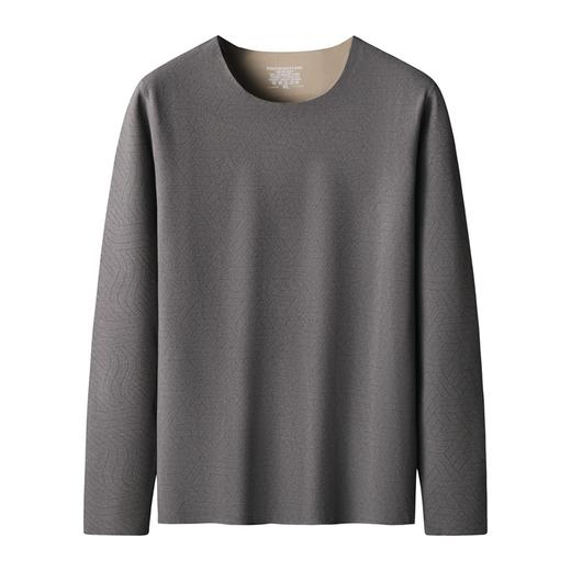 【德绒保暖】【新款DSF】大依优型大码男装直条纹德绒保暖上衣内衣弹力加绒舒适保暖秋衣 商品图3