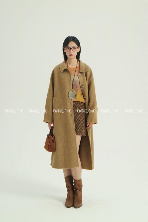 【门店同款】ENJOY冬季柔韧与共松弛邂逅简约大衣 159461714 商品图1