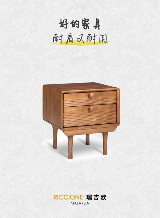 RICCIONE 瑞吉欧原创设计陀螺系列布艺实木床Ms15253、床头柜Ms5053 w6 商品图1
