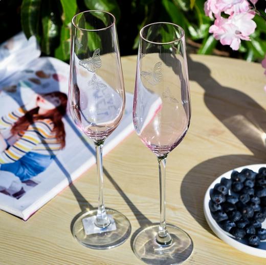 RoyalAlbert 皇家阿尔伯特Miranda联名水晶玻璃酒杯香槟杯礼盒一对 商品图2
