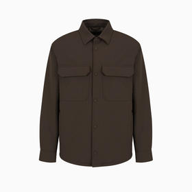 EMPORIO ARMANI 阿玛尼 男士柔软尼龙舒适衬衫夹克棉服 军绿色 6D1CN0 1NUBZ 05A6