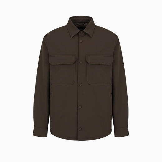 EMPORIO ARMANI 阿玛尼 男士柔软尼龙舒适衬衫夹克棉服 军绿色 6D1CN0 1NUBZ 05A6 商品图0