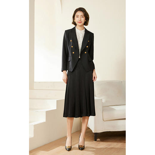乔万尼西装外套女新款春秋款气质黑色西服EM3B429 商品图2