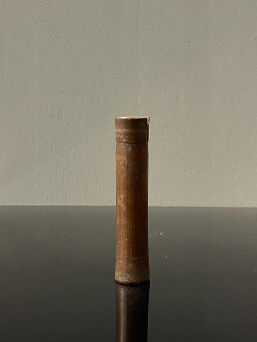 竹雕撇足圆筒式线香筒 ，顺丰包邮 商品图3